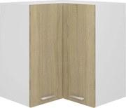vidaXL Dulap de colț suspendat “Lyon” stejar sonoma 57x57x60cm