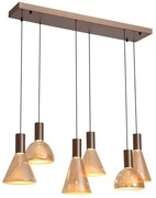Lustra cu 6 pendule LED Cannes