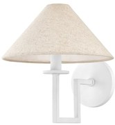 Aplica de perete LUX, Metal, Alb, Abajur In, GLADWYNE