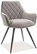 Scaun de sufragerie Liana (Gri + Negru). Promo -7%. 1050415