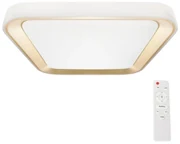 Plafonier LED dimabil QUADRO 38W 230V 3000-6000K alb/auriu + DO