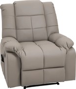 HOMCOM Fotoliu de Relaxare cu Masaj din Piele Artificiala | Aosom Romania