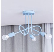 Lustră aplicată OXFORD, 3xE27/15W/230V, albastră