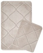 Covorașe de baie maro deschis 2 buc. 50x80 cm Cizgili – Foutastic