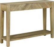 vidaXL Masă de consolă cu sertar cu raft Gri natural 110 x 30 x 80 cm