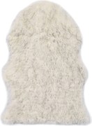 vidaXL Covor, gri melanj, 60 x 90 cm, imitație de blană de oaie