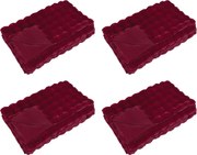 vidaXL Pătură din de iepure artificial antiderapantă Olite 4 pcs