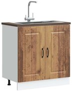 vidaXL Dulap bază pentru chiuvetă „Kalmar” Lemn vechi Lemn prelucrat