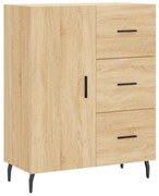 vidaXL Servantă, stejar sonoma, 69,5x34x90 cm, lemn compozit