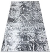 Covor MEFE modern  2783 Marmură - structural două niveluri de lână gri