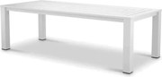 Masa pentru interior/ exterior design LUX din aluminiu Vistamar alb, 240x105cm