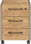 Dulap gri antracit/în culoare naturală cu aspect de lemn de stejar 42x54x49 cm Podium – Germania