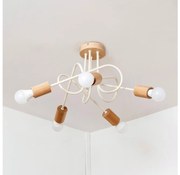 Lustră aplicată OXFORD 5xE27/15W/230V pin/crem