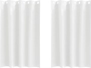 vidaXL Perdele Opaque cu Inel 2 pcs Alb pur 175 x 140 cm Poliester