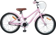 vidaXL Bicicletă pentru Copii 18 Inci pentru 5-7 ani Roz deschis