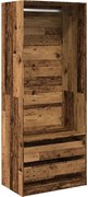 vidaXL Șifonier, lemn vechi, 80x50x200 cm, lemn prelucrat