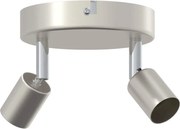 vidaXL Spot de tavan cu lumina reflectoarelor Nichel 12 x 8 cm Oțel