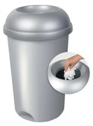 Coș de gunoi gri pentru reciclare din plastic 50 l – Addis