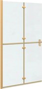 vidaXL Perete de duș Walk-In Auriu 110 x 6,5 x 190 cm