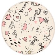 Plafonieră pentru copii KIDDY 2xE27/40W/230V bej/roz
