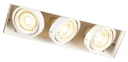 Spot LED îngropat alb rotativ și înclinabil fără cadru 3 lumini - Oneon