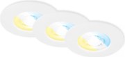 Briloner 7605036-Set 3xLED plafonieră încastrată pentru baie 3xLED/4,9W/230V IP44 alb