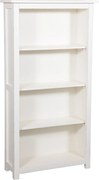 Biblioteca mica, L68 25 H130 cm, alb antic, lemn masiv