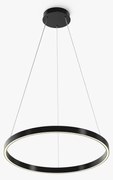 Lustra inelara suspendata LED Rim 60cm negru