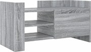 vidaXL Comodă TV, gri sonoma, 80x35x40 cm, lemn prelucrat