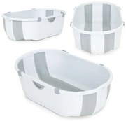 Gyerek fürdőkád összecsukható leeresztővel szürke