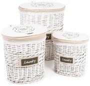 Set coș din răchită din 3 piese Willow 1