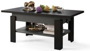 Masă extensibilă de cafea/masă de dining ROY cu blat elevabil, negru/antracit