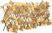 vidaXL Spalier frunze arțar artificiale extensibil, oranj, 180x30 cm