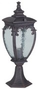 Stalp de exterior protectie IP44, Fleur H-48,5cm, bronz antic