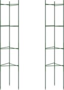 vidaXL Suport pentru roșii, 2 buc., 154 cm, oțel și PP