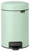 Cos de gunoi cu pedala Brabantia NewIcon 1008835, 3 L, Inchidere lina, Baza antiderapanta, Verde deschis