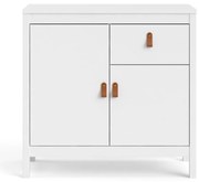 Comodă albă joasă 82x80 cm Madrid – Tvilum