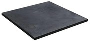 Cadita compozit pentru dus Inter Ceramic patrata 90x90 cm finisaj piatra mata-gri inchis
