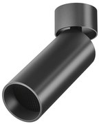Spot LED aplicat directionabil design tehnic Focus negru, 3000K