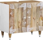 vidaXL Dulap pentru chiuveta de baie, 62x33x58 cm, lemn masiv de mango