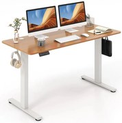 Birou electric reglabil pe înălțime, 140x60 cm