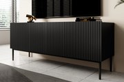 Comodă TV Nicole 150 cm - negru mat / picioare negre