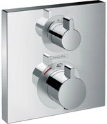Baterie dus termostatata Hansgrohe Ecostat Square cu montaj incastrat crom 1 functie
