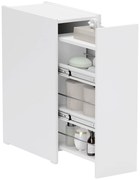 HOMCOM Dulap de Baie Economisitor din PAL Alb cu 3 Niveluri | Aosom Romania