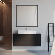 Blat ceramic pentru lavoar Ideal Standard Atelier Conca 120 cm finisaj negru marmura