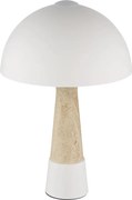 Globo 51070122 - Lampă de masă PAULIN 1xE27ILLU/40W/230V crem