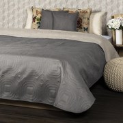 Cuvertură de pat 4Home Doubleface, taupe/bej, 220 x 240 cm, 2x 40 x 40 cm