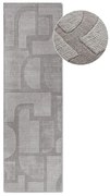 Covor tip traversă gri țesut manual din lână 80x250 cm Alexis – Villeroy&amp;Boch