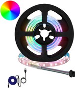 vidaXL Bandă LED 12 pcs Negru și transparent 550 mm Cupru și Plastic
