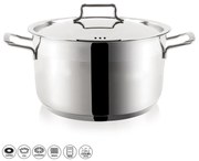 Oală din oțel inoxidabil cu capac Orion Anett 9,5 l